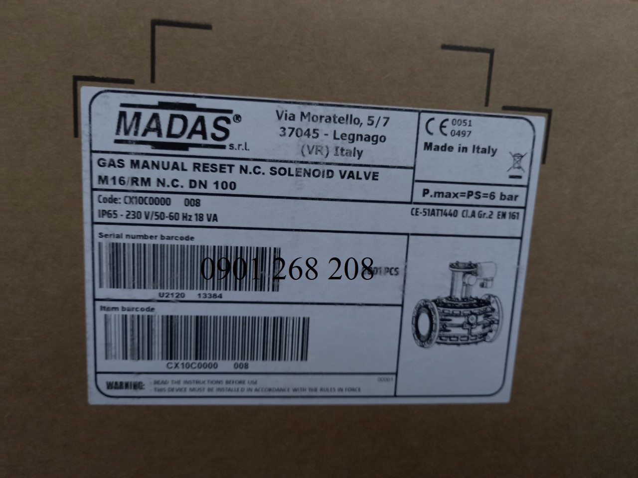 Madas solenoid valve